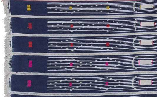 Handwoven Baule Cloth – Vintage Ivory Coast Textile (59″×40″)