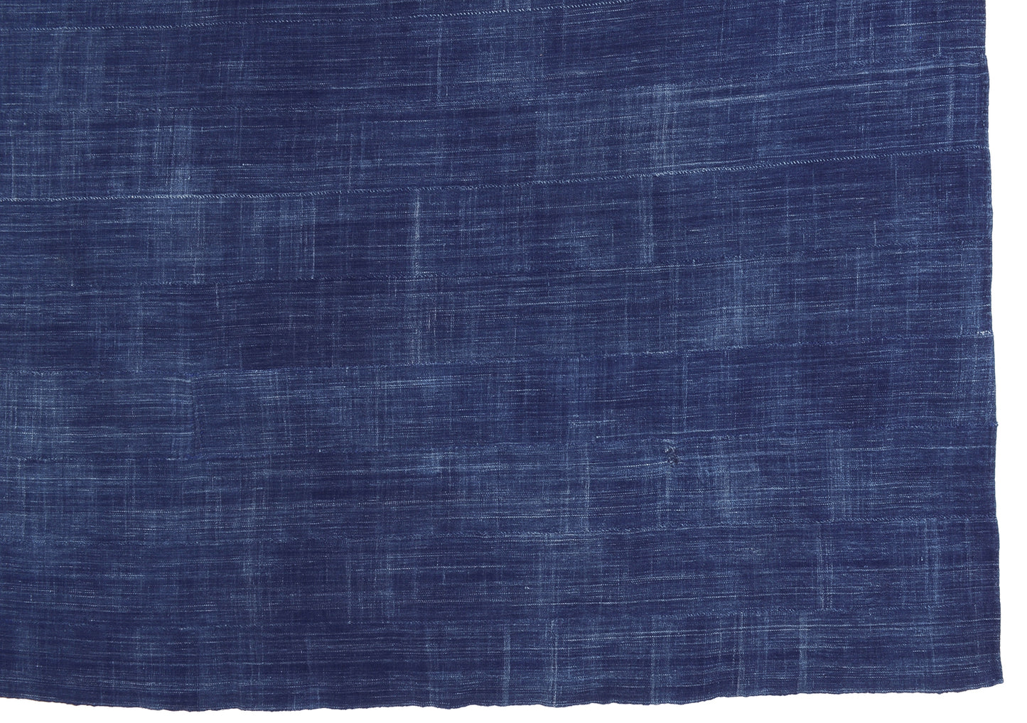 Authentic Vintage Handwoven Indigo Cloth From Burkina Faso Mossi Tribe Artistry - cropped detail