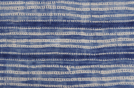 Authentic Vintage Handwoven Indigo Cloth From Burkina Faso Mossi Tribe Artistry - alternate view