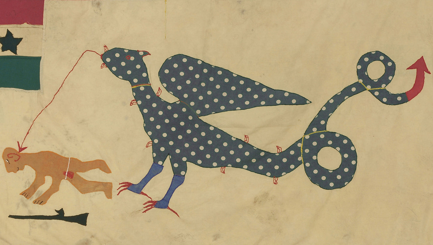 Authentic 54½″×34″ Ghana Asafo Flag – Traditional Fante War Frankaa