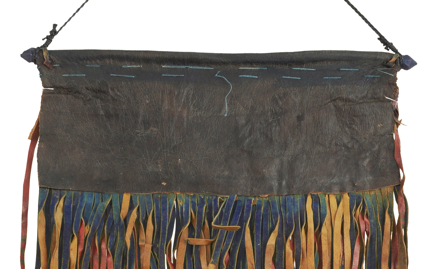 Authentic Tuareg Leather Wall Panel – Sahara Nomad Ethnic Décor