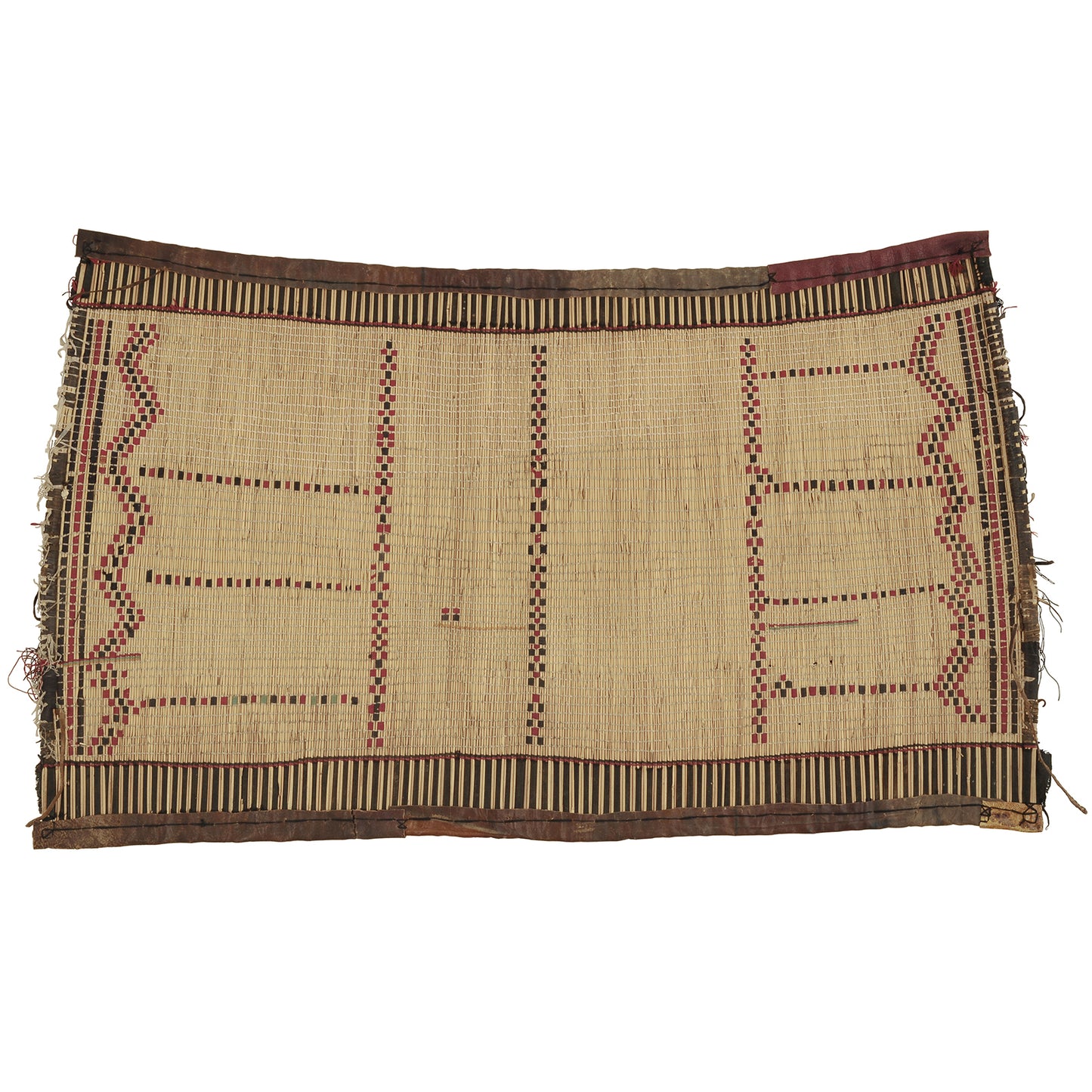 Handcrafted Tuareg Straw Mat From Niger - Authentic African Art From Sahara