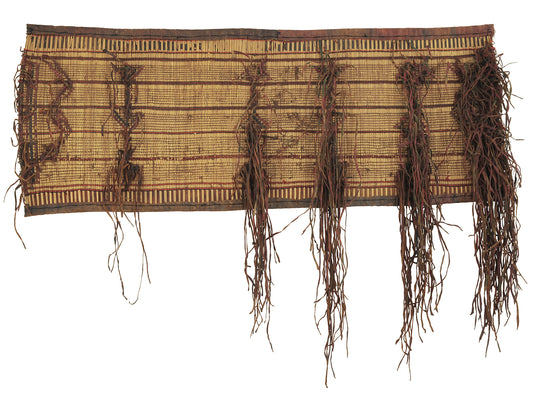 Authentic Tuareg Straw Mat From Niger - A Cultural African Artifact From Sahara - alternate view