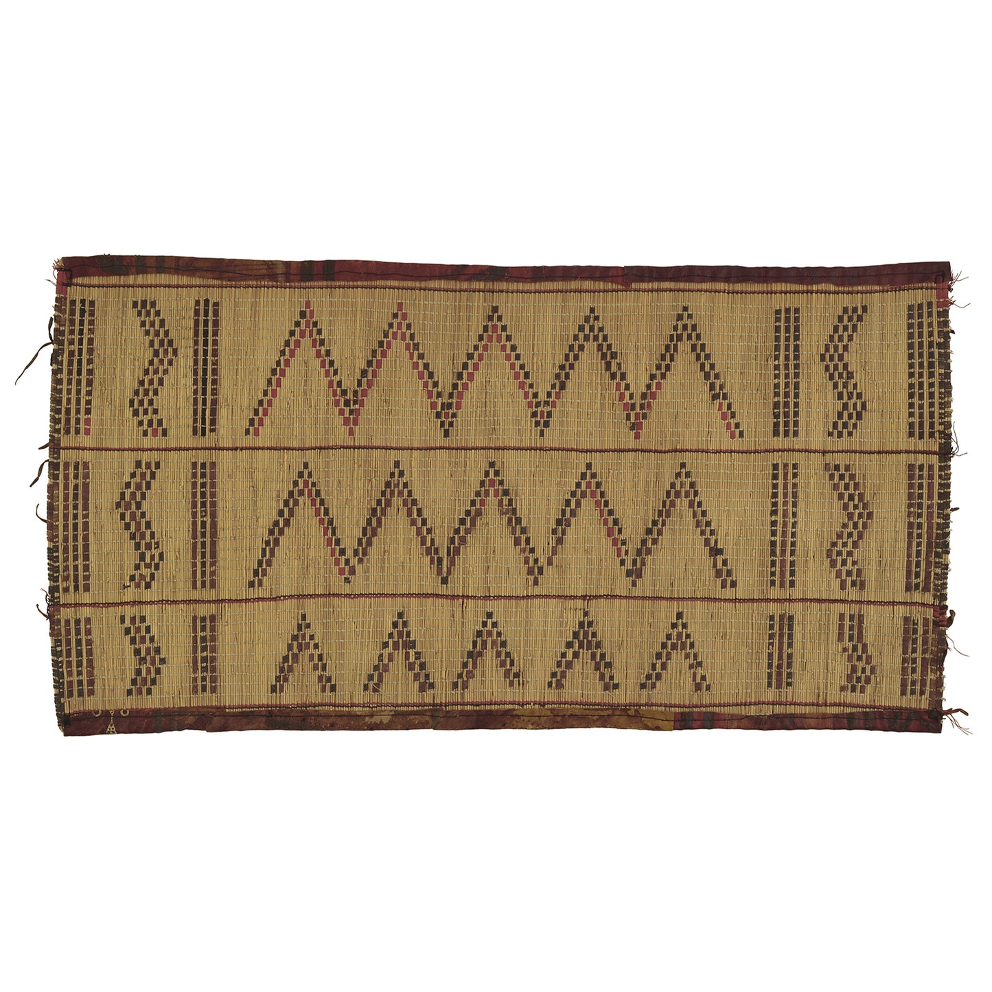 Authentic Tuareg Handmade Straw Mat From Niger Saharan Art And Craftsmanship