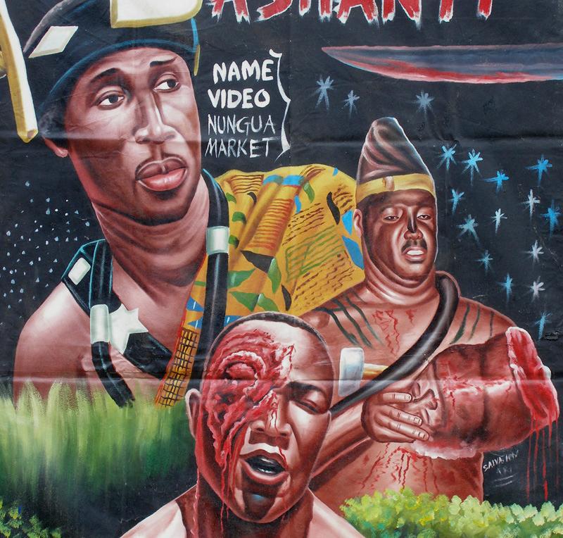 Hand-Painted Ashanti Movie Poster From Ghana - Unique African Art - alternate view