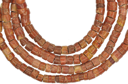 Small Ghana Bauxite Beads - African Tribal Trade Beads Strand - alternate view