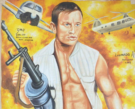 Casino Royale James Bond 007 Movie Poster Painted In Ghana - alternate view