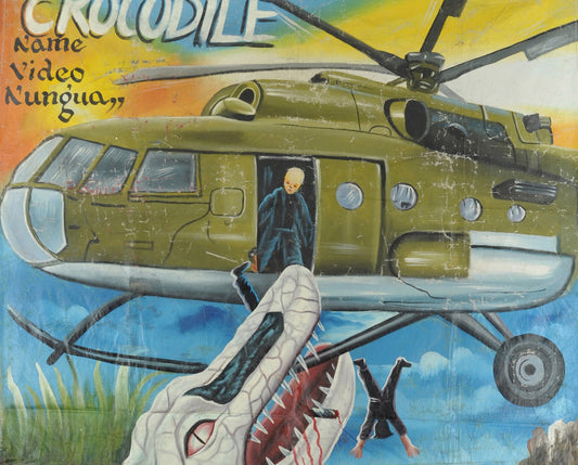 Unique Crocodile Movie Poster | Hand Painted In Ghana - alternate view