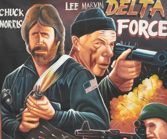 Unique Delta Force Movie Poster | Hand Painted In Ghana - alternate view