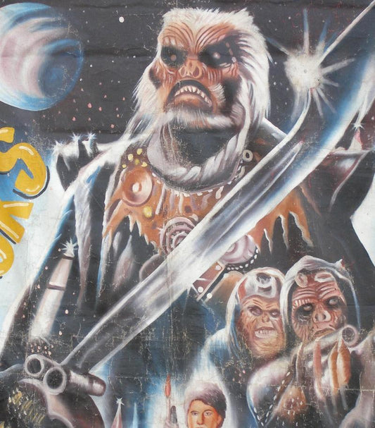 Ewoks The Battle Of Endor Star Wars Hand-Painted Poster From Ghana - alternate view
