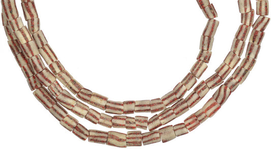 Antique Ghana Krobo Beads - African Powder Glass Trade Strand - alternate view