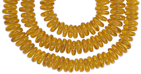 Handmade Ghana Glass Beads, 11-12Mm, African Trade Beads - alternate view