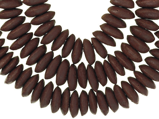 Handmade African Krobo Glass Disk Beads - Recycled Glass From Ghana - alternate view