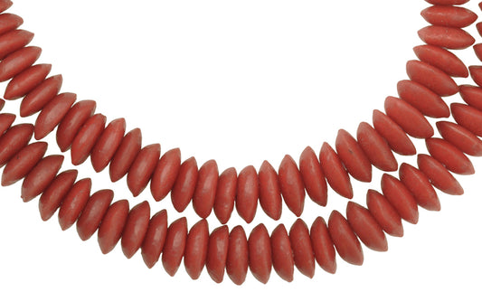 Krobo Glass Beads - Venetian Disk Style - 14Mm Handmade Ghana - alternate view