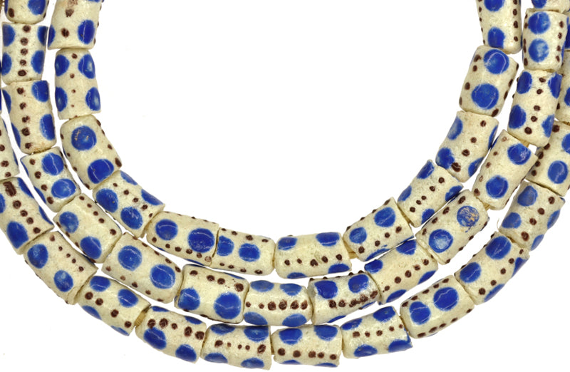 African Trade Beads - Fancy Powder Glass Krobo Beads 6-7Mm - alternate view