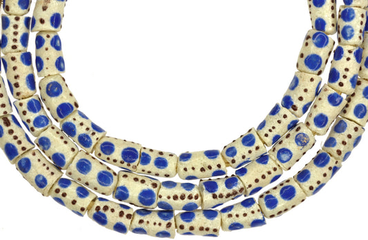 African Trade Beads - Fancy Powder Glass Krobo Beads 6-7Mm - alternate view