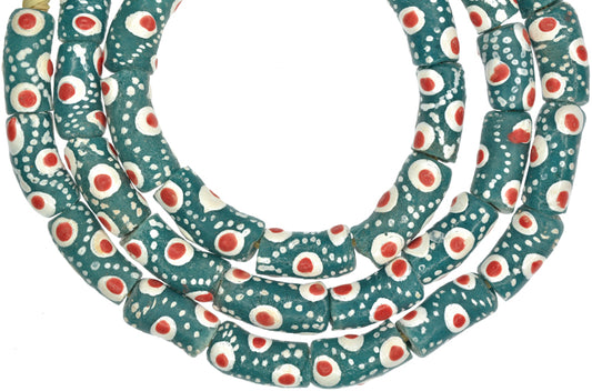 African Trade Fancy Krobo Beads - Recycled Glass, 9Mm, Handmade - alternate view