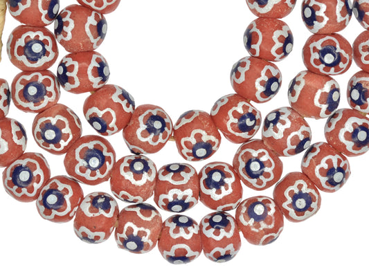 Fancy Krobo Powder Glass Beads - Imitation Venetian Trade Beads, 12-13Mm - alternate view