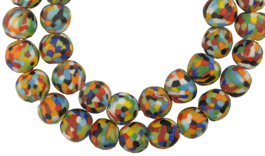X-Large African Trade Beads - Recycled Glass Beads From Ghana - alternate view