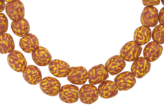 African Trade Beads 10Mm Recycled Krobo Glass Beads - alternate view