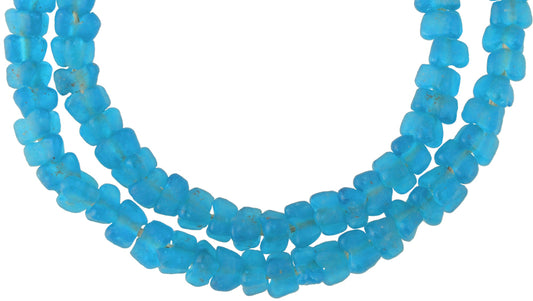 Translucent 9Mm African Krobo Glass Beads - Bohemian Flower Style - alternate view