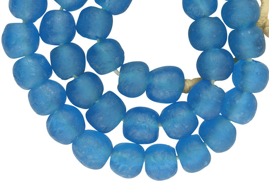 Translucent African Trade Beads - Powder Glass Krobo 13Mm - alternate view