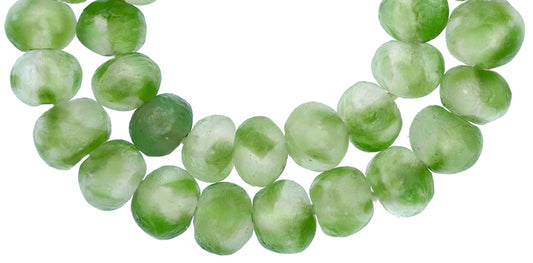 X-Large Translucent Multicolored Krobo Glass Beads - 22Mm - alternate view