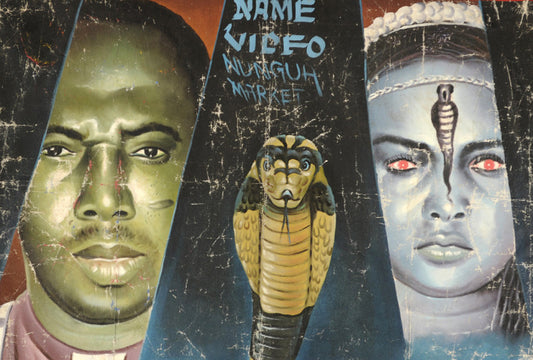 Nyame Ye Nyame Movie Poster - Hand Painted Ghanaian Art - alternate view
