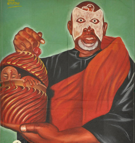 Occultic Battle 3 Movie Poster - Hand-Painted Ghanaian Art - alternate view