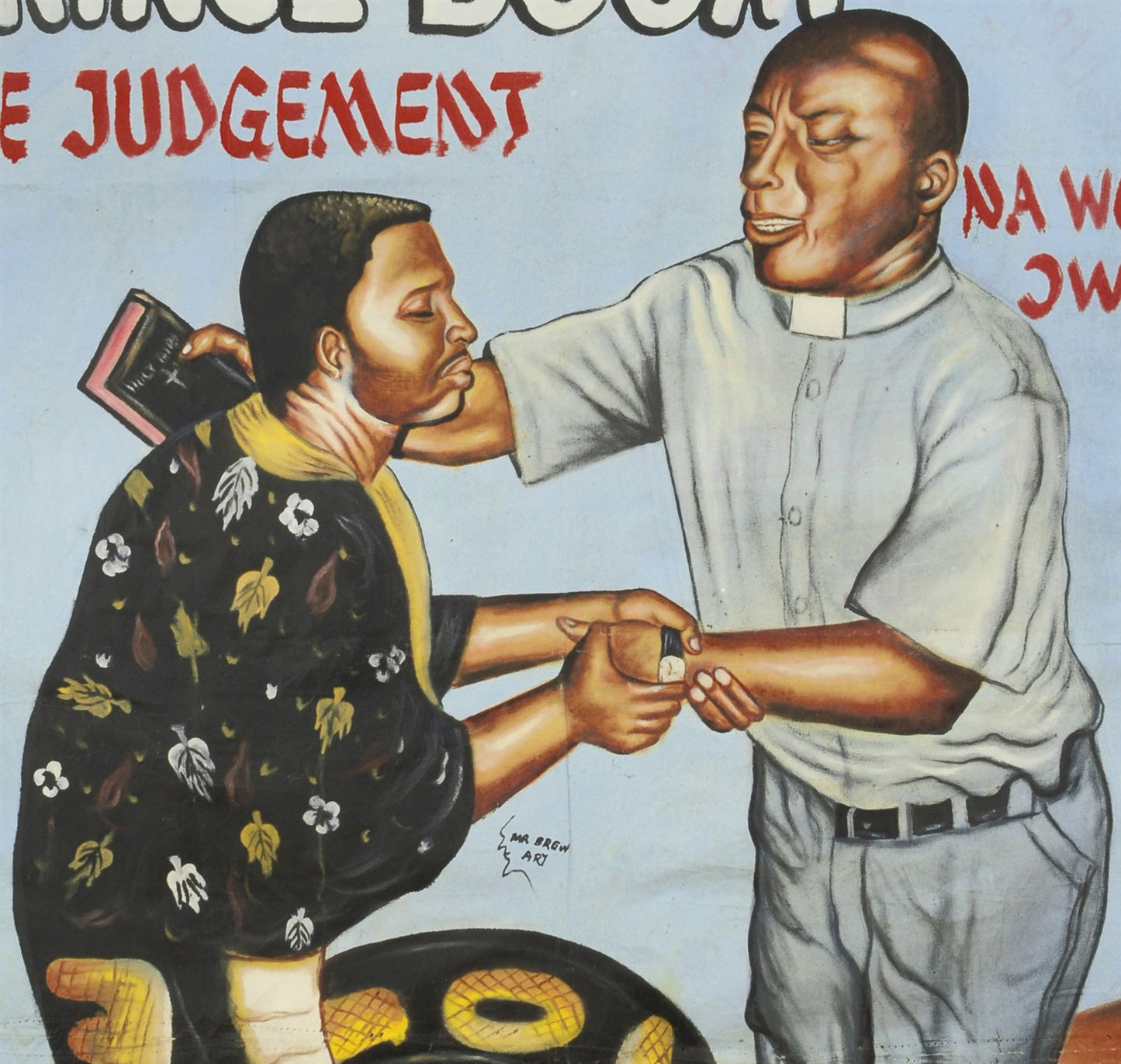 Prince Of Doom The Judgement Movie Poster - Hand Painted Ghana Art - alternate view