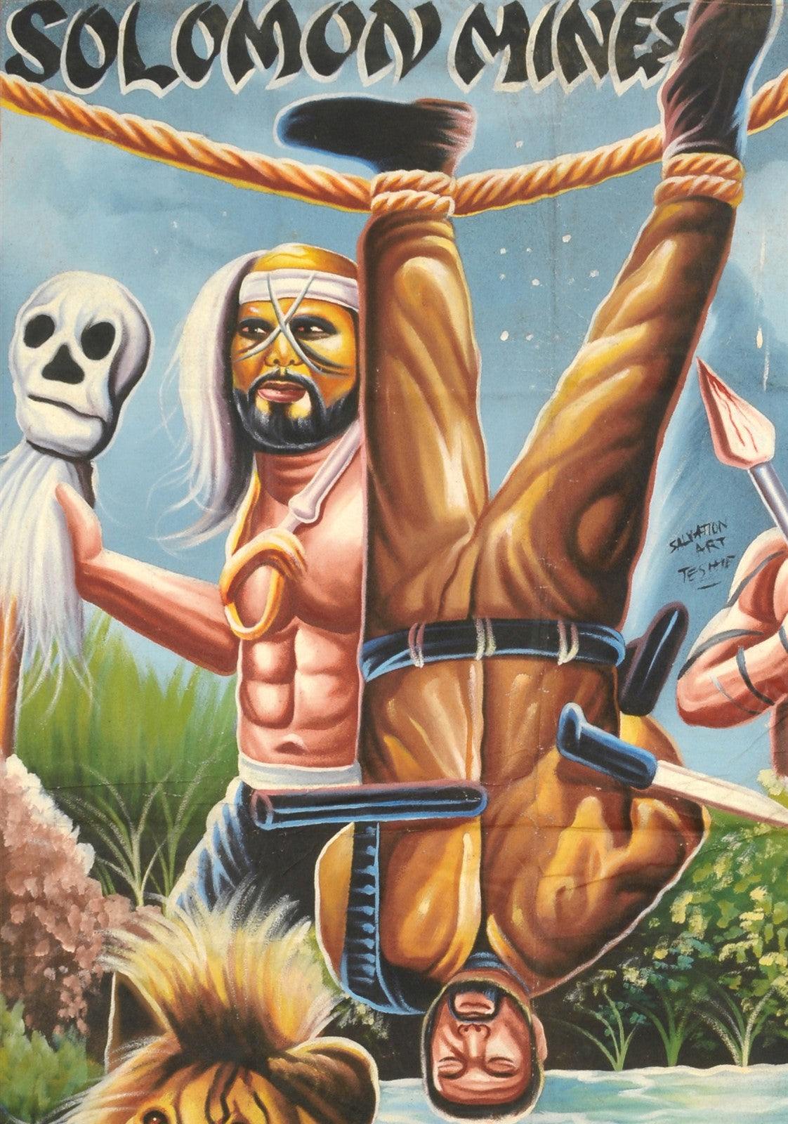 Authentic Hand-Painted King Solomon'S Mines Movie Poster - alternate view