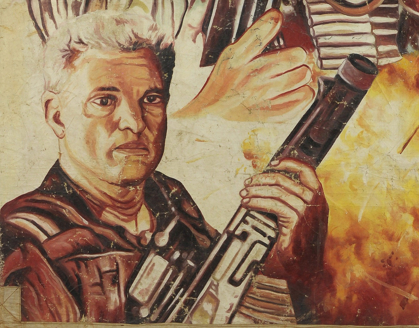 Special Forces Movie Poster - Hand-Painted In Ghana | War Art - close-up