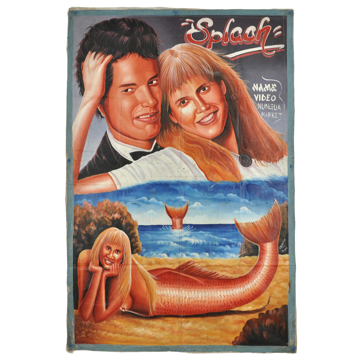 Unique Splash Movie Poster - Hand Painted In Ghana