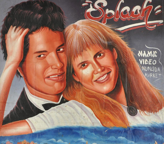 Unique Splash Movie Poster - Hand Painted In Ghana - alternate view