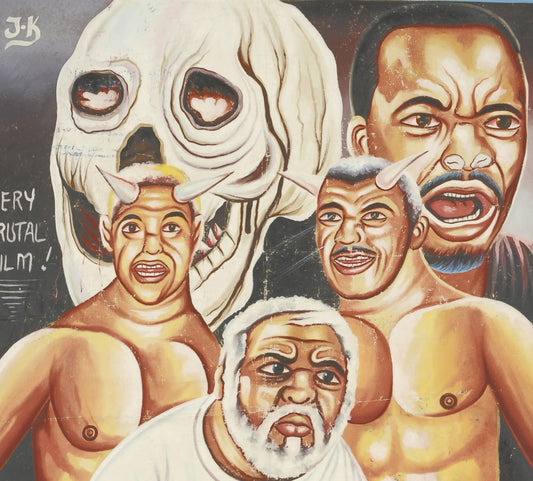 The Journeys End Movie Poster - Hand-Painted Ghanaian Wall Art - alternate view