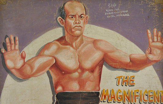 The Magnificent Butcher Movie Poster - Hand Painted In Ghana - alternate view