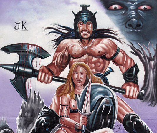 The Throne Of Fire Movie Poster - Ghana Cinema Hand Painted - alternate view