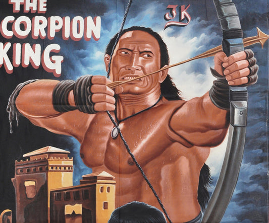 The Scorpion King - Original Hand-Painted Ghanaian Movie Poster - alternate view