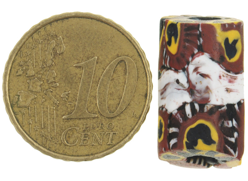 Rare Antique Venetian Banded Murano Bird Millefiori African Trade Bead - alternate view