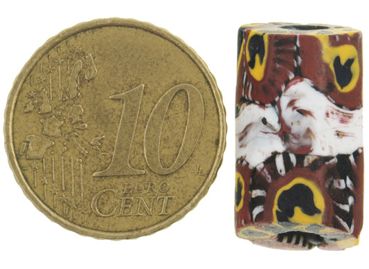 Rare Antique Venetian Banded Murano Bird Millefiori African Trade Bead - alternate view