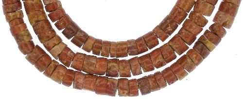 Medium African Bauxite Trade Beads 7-8Mm | Ghana Tribal Strand - alternate view