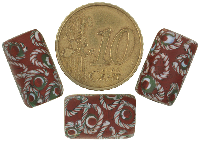 Rare Antique Venetian "Eye" Fancy Wound Glass African Trade Beads - alternate view