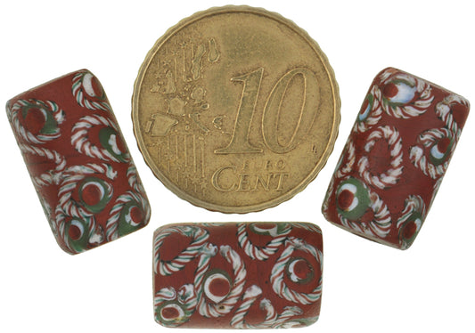 Rare Antique Venetian "Eye" Fancy Wound Glass African Trade Beads - alternate view