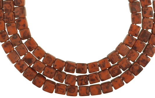 Old Czech Bohemian Cube Glass Trade Beads - Vintage African Jewelry - alternate view