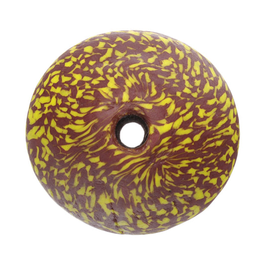 African Trade Beads: Large Recycled Bicone Ghana Glass Beads - alternate view