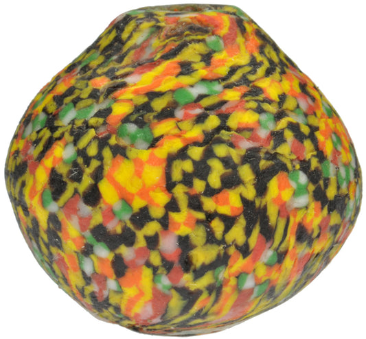 Large Bicone African Trade Beads - Recycled Glass Krobo Beads, Ghana - alternate view