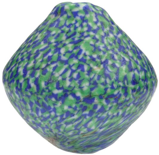 Large Bicone African Trade Beads - Recycled Ghana Glass Beads - alternate view