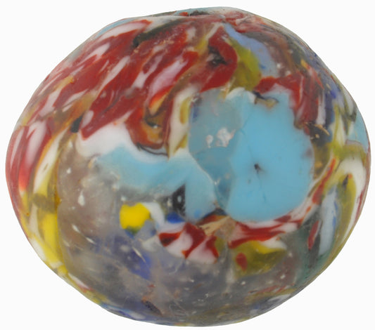Large African Trade Bead, Recycled Ghana Glass, 38X32Mm - alternate view
