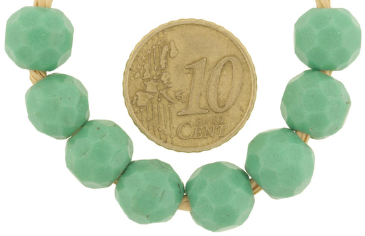 Old Bohemian/Czech Faceted Glass Trade Beads, 9Mm - alternate view