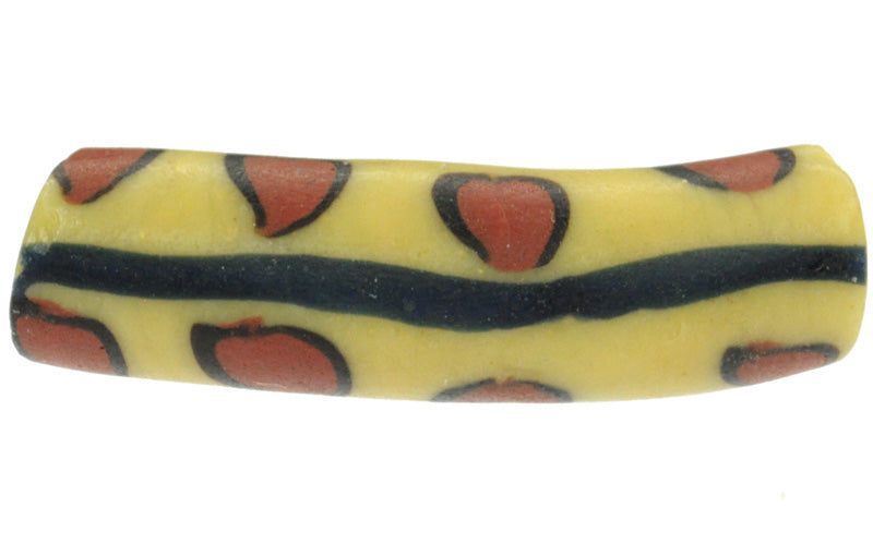 Rare Antique Fancy Venetian Lampwork Glass Trade Bead - African Trade - close-up